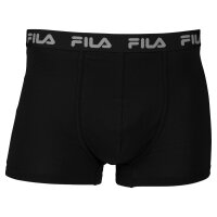 FILA Herren Basic Boxer Shorts, Elastic mit Fila Logo - verschiedene Farben / Farbe: Schwarz (200) | Größe: M (Gr. Medium)