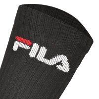 FILA Unisex Socken 3 Paar - Tennissocken, Crew Socks, Frottee, Sport, Logo 35-46 Classic Mix (Schwarz; Weiß; Grau) 35-38 (3-5 UK)