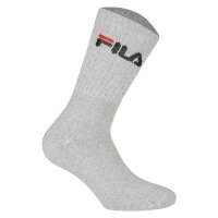 FILA Unisex Socken 3 Paar - Tennissocken, Crew Socks, Frottee, Sport, Logo 35-46 Classic Mix (Schwarz; Weiß; Grau) 35-38 (3-5 UK)