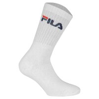 FILA Unisex Socken 3 Paar - Tennissocken, Crew Socks, Frottee, Sport, Logo 35-46 Classic Mix (Schwarz; Weiß; Grau) 35-38 (3-5 UK)