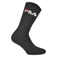 FILA Unisex Socken 3 Paar - Tennissocken, Crew Socks, Frottee, Sport, Logo 35-46 Classic Mix (Schwarz; Weiß; Grau) 43-46 (9-11 UK)