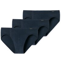 SCHIESSER mens briefs 3-pack - Supermini, Rio briefs, Essentials, Cotton Stretch Dark Blue XL (X-Large)