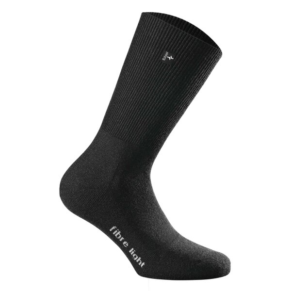 Rohner Advanced Socks Unisex Trekking Socks - fibre light supeR, Trekking Light Black 42-44 (7.5-9 UK)