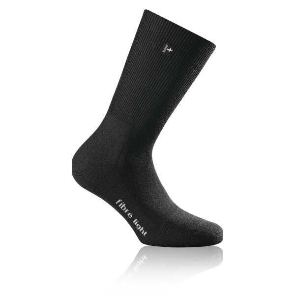 Rohner Advanced Socks Unisex Trekking Socken - Fibre light supeR, Trekking Light Schwarz 44-46
