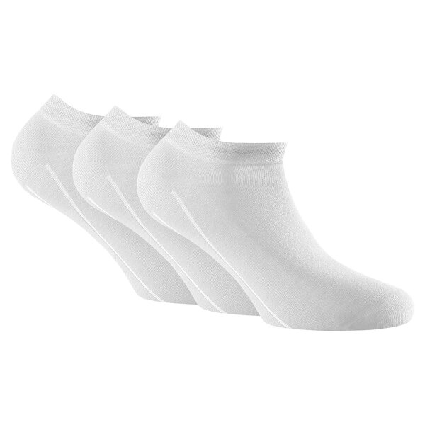 Rohner Basic Unisex Sneaker Socken, 3er Pack - Invisible Sneakers Weiß 35-38 (2.5-5 UK)