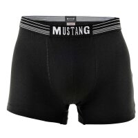 MUSTANG Herren Boxershorts, 3er Pack - Retroshorts, Pants, True Denim Schwarz/Schwarz/Schwarz M (Gr. Medium)
