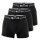 MUSTANG mens boxer shorts, 3-pack - retro shorts, pants, true denim Black L (Large)