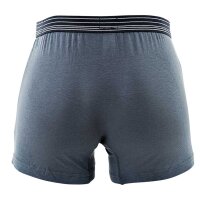 MUSTANG Herren Boxershorts, 3er Pack - Retroshorts, Pants, True Denim Blau/Graumel./Rot L (Gr. Large)
