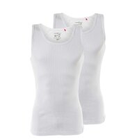 MUSTANG Herren Unterhemd, 2er Pack - Tanktop, Doppelripp, True Denim Weiß XXL (Gr. XX-Large)