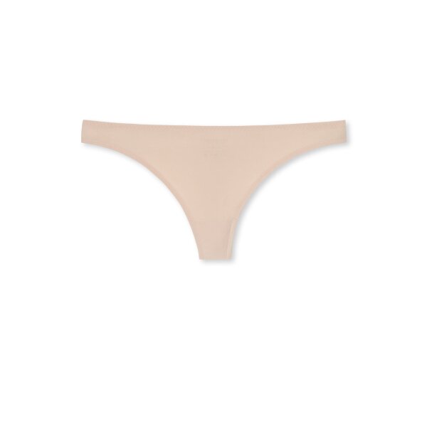 SCHIESSER Damen String, Invisible Lace - Single Jersey, Spitzendetails Nude S (Small)