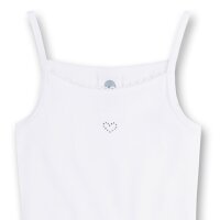 Sanetta girls undershirt - Basic Shirt with heart motif, Organic Cotton (organic) White 140