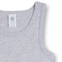 Sanetta Boys Undershirt - Shirt without Sleeves, Tank Top, Basic, Organic Cotton, light grey 104 (3 Years)