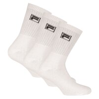 FILA 3 pair socks unisex - terry tennis socks, crew socks, logo waistband, 35-46