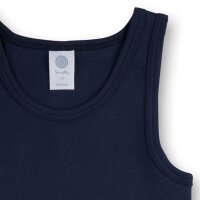 Sanetta Jungen Unterhemd - Shirt ohne Arme, Tank Top, Basic, Organic Cotton, dunkelblau 116 (4-5 Years)