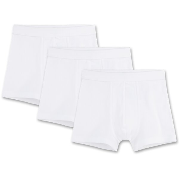 Sanetta Jungen Shorts 3er Pack - Pant, Unterhose, Organic Cotton, 104-176, weiß