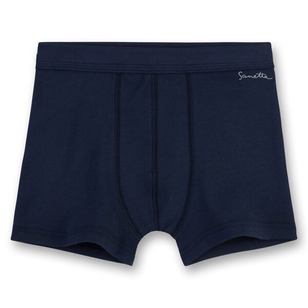 Sanetta Boys Short - Pant, Underpants, Organic Cotton, 104-176, unicolor Dark blue 164 (12-13 Years)