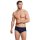 SCHIESSER Herren Slip 2 PACK - Sportslip, Essentials Feinripp, Karo-Print, S-XXL Marine M (Medium)