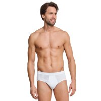 SCHIESSER Herren Slips 2er Pack -  Feinripp, Sportslip, Cotton Essentials White L (Large)