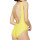 DIESEL Damen Badeanzug - BFSW-FLAMNEW, One-Piece, Einteiler, Denim Division Logo Gelb XS (X-Small)