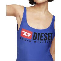 DIESEL Damen Badeanzug - BFSW-FLAMNEW, One-Piece, Einteiler, Denim Division Logo Royalblau XS (X-Small)