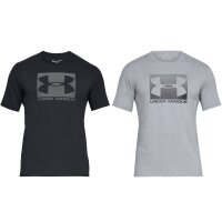 UNDER ARMOUR Mens T-Shirt - Boxed Sportstyle, Round Neck, Stretch, UA Logo-Print