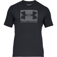 UNDER ARMOUR Herren T-Shirt - Boxed Sportstyle, Rundhals, Stretch, UA Logo-Print Schwarz S (Small)