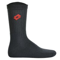 LOTTO 3 Paar Tennis Socken Unisex, Frottee-Sportsocken, Einfarbig Schwarz/Grau/Blau 35-38 (3-5 UK)