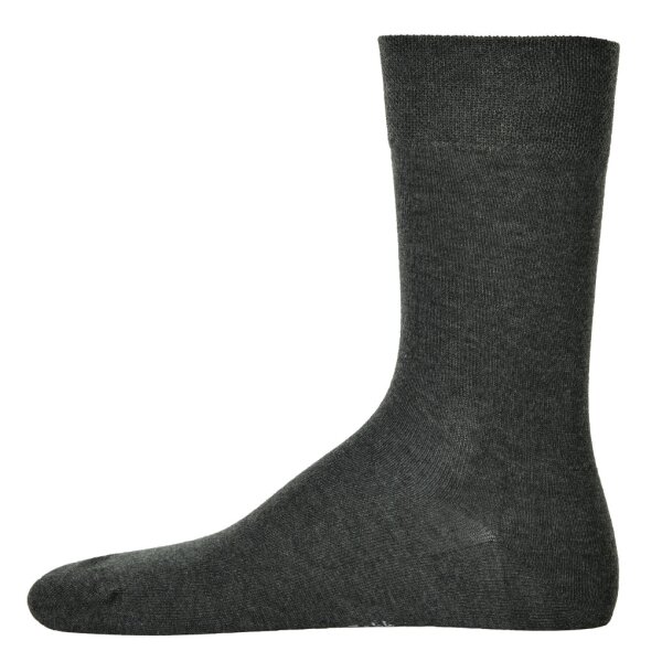Hudson 1 Paar Herren Socken, Relax Cotton Strumpf, ohne Gummifäden, Einfarbig Grau 41-42 (7-8 UK)
