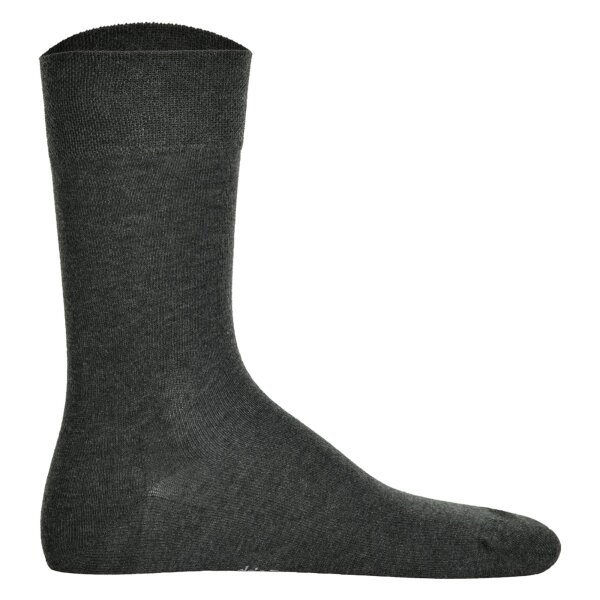 Hudson 1 Paar Herren Socken, Relax Cotton Strumpf, ohne Gummifäden, Einfarbig Grau 41-42 (7-8 UK)