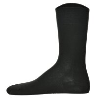 Hudson 1 Paar Herren Socken, Relax Cotton Strumpf, ohne Gummifäden, Einfarbig Schwarz 43-44 (8,5-9,5 UK)