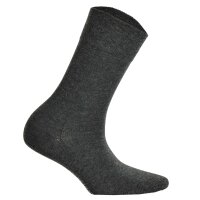 Hudson 1 Paar Damen Socken, Relax Cotton Strumpf, Komfortbund, Einfarbig Grau 35-38 (2,5-4,5 UK)