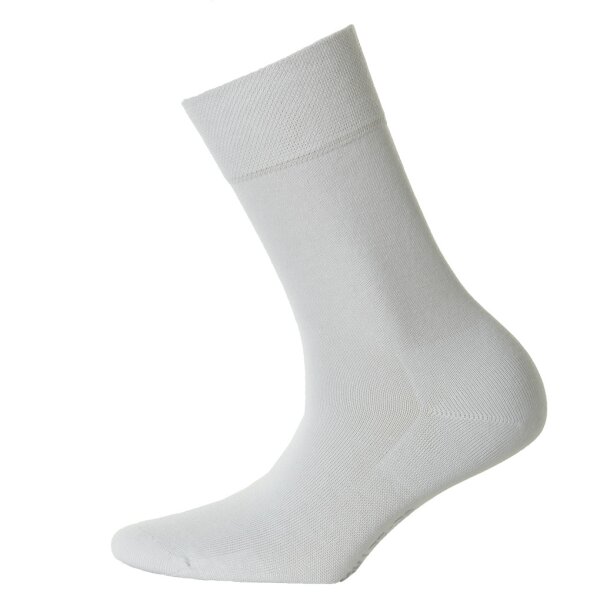 Hudson 1 Paar Damen Socken, Relax Cotton Strumpf, Komfortbund, Einfarbig Weiss 39-42 (5,5-7,5 UK)