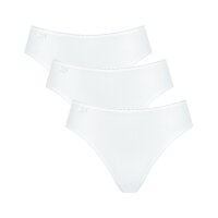 Sloggi Damen Tai, 3er Pack - 24/7 Microfibre, einfarbig weiß 40