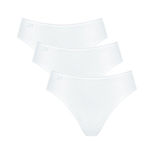 Sloggi Damen Tai, 3er Pack - 24/7 Microfibre, einfarbig weiß 38