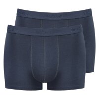 Sloggi Mens Boxer Shorts, Pack of 2 - 24/7, Cotton, plain blue S (Small)