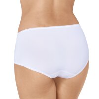 Sloggi Damen Slip Midi, 3er Pack - 24/7 Microfibre, einfarbig weiß 42