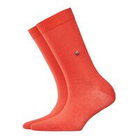 Burlington Damen Socken LADY - Kurzstrumpf, Onesize, Unifarben, Labeling, 36-41 Orangerot