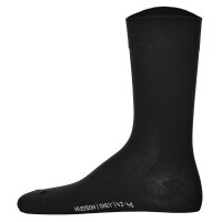 Hudson 2 Paar Herren Socken - Only 2-Pack, Strumpf, Komfortbund, Einfarbig Schwarz 43-46 (9-11 UK)