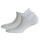 Hudson 2 Paar Damen Sneaker Socken - Only Plush 2-Pack, Plüschsohle, Einfarbig Weiss 39-42 (5,5-7,5 UK)