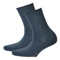 Hudson 2 Paar Damen Socken - Only 2-Pack, Strumpf, Rollrand, Einfarbig