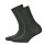 Hudson 2 Paar Damen Socken - Only 2-Pack, Strumpf, Komfortbund, Einfarbig Grau Melange 35-38 (2,5-4,5 UK)