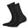 Hudson 2 Paar Damen Socken - Only 2-Pack, Strumpf, Komfortbund, Einfarbig Schwarz 39-42 (5,5-7,5 UK)