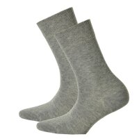 Hudson 2 Paar Damen Socken - Only 2-Pack, Strumpf, Komfortbund, Einfarbig Silber 35-38 (2,5-4,5 UK)