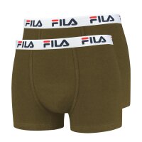 FILA Mens Boxer Shorts, Pack of 2 - Cotton, plain