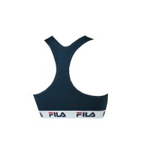 FILA Damen Bustier -  ungepolsterter Bra, ohne Bügel, Baumwolle, einfarbig marineblau XS (X-Small)