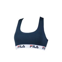FILA Ladies Bustier - unpadded Bra, without Hanger, Cotton, unicolor navy XS (X-Small)