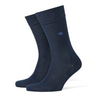 Burlington Mens Socks DUBLIN - Plain, Short Stocking, Logo, One Size, 40-46