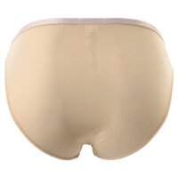 HOM Mens Micro Briefs Plumes - Ultralight Microfiber, Slip, Underwear, Stretch, plain nude (skin) S (Small)