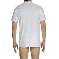 HOM Mens T-Shirt Crew Neck - Tee Shirt Harro New, short Sleeve, round Neck, one coloured white XXL (XX-Large)