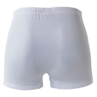 NOVILA Herren Sport-Pants - Shorts, Stretch Cotton, Fein-Single-Jersey, uni Weiß XXL (XX-Large)